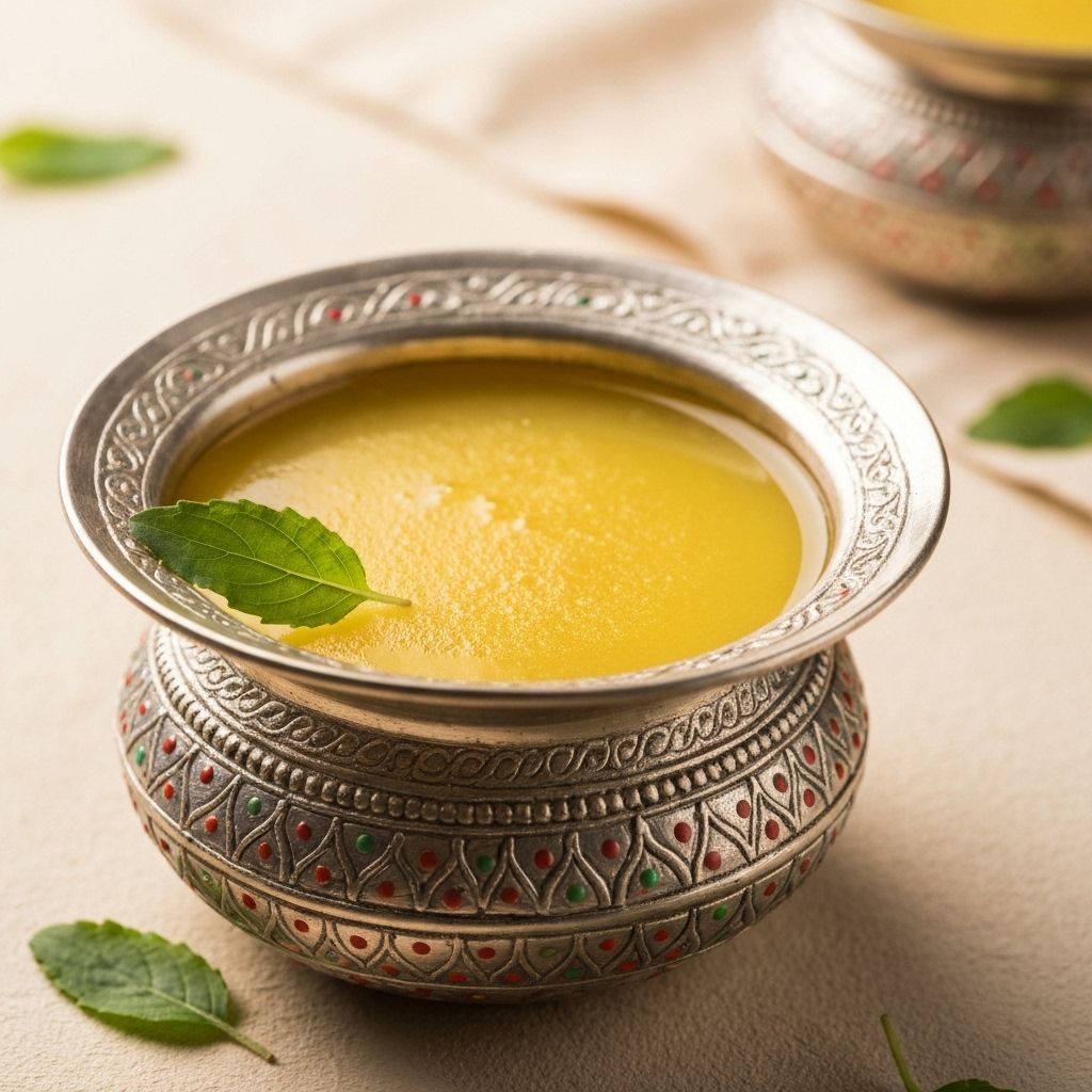 Traditional ghee making process